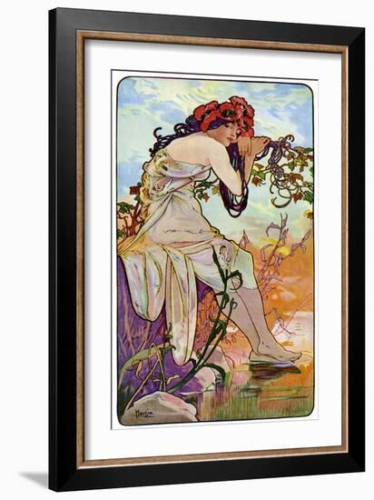 Summer, 1899-Alphonse Mucha-Framed Giclee Print