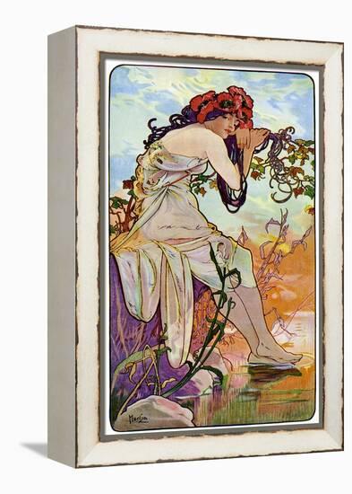 Summer, 1899-Alphonse Mucha-Framed Premier Image Canvas