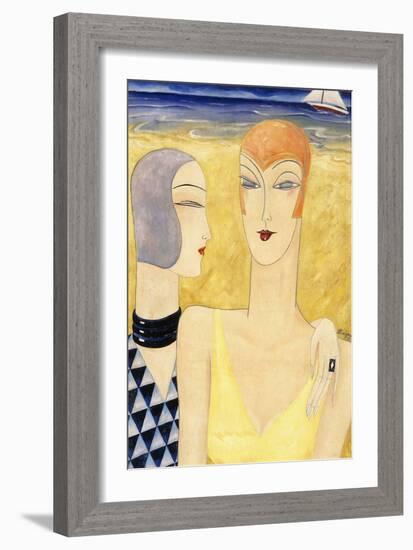 Summer, 1929 (Oil on Canvas)-Leon Benigni-Framed Giclee Print