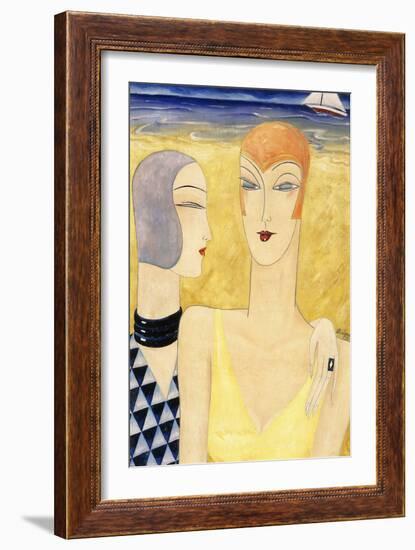 Summer, 1929 (Oil on Canvas)-Leon Benigni-Framed Giclee Print