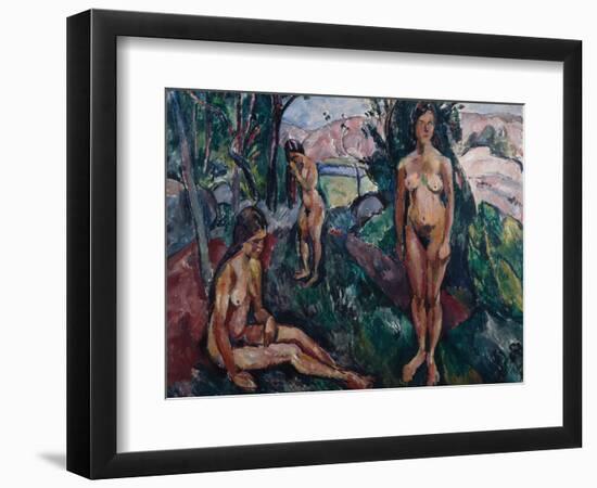 Summer, 3 women, 1913-Nikolai Astrup-Framed Giclee Print