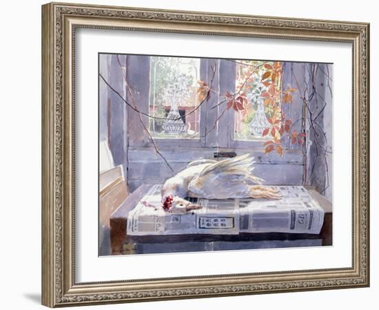 Summer (A Gander's Lament) 1994 (W/C)-Lucy Willis-Framed Giclee Print