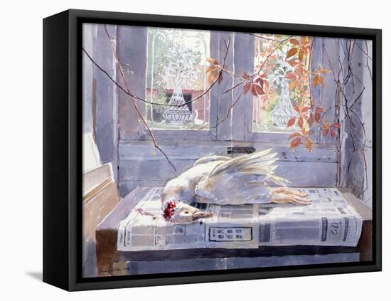 Summer (A Gander's Lament) 1994 (W/C)-Lucy Willis-Framed Premier Image Canvas