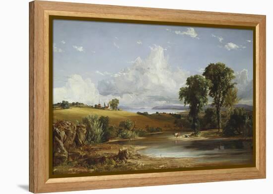 Summer Afternoon on the Hudson, 1852-Jasper Francis Cropsey-Framed Premier Image Canvas