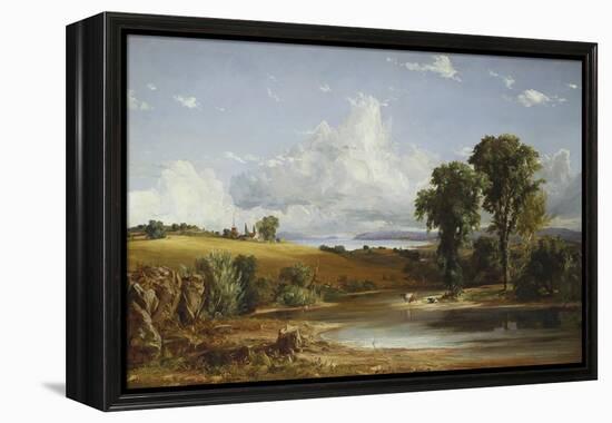 Summer Afternoon on the Hudson, 1852-Jasper Francis Cropsey-Framed Premier Image Canvas