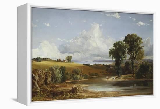 Summer Afternoon on the Hudson, 1852-Jasper Francis Cropsey-Framed Premier Image Canvas