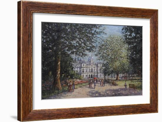 Summer Afternoon, St James's Park London-John Sutton-Framed Giclee Print