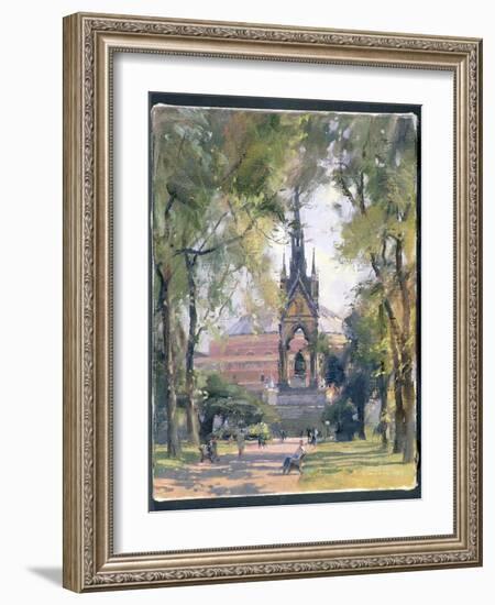 Summer, Albert Memorial, 1989-Trevor Chamberlain-Framed Giclee Print