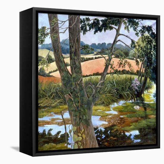 Summer amongst the reeds-Cristiana Angelini-Framed Premier Image Canvas