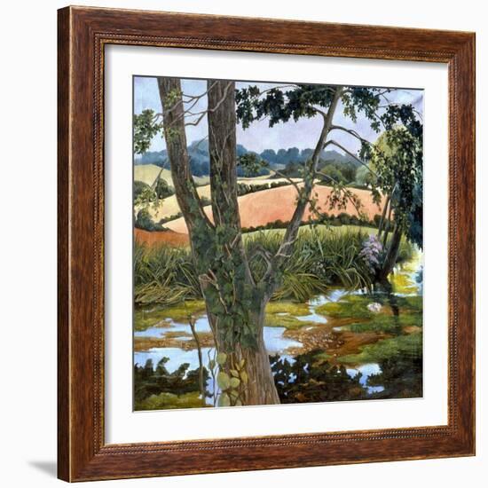 Summer amongst the reeds-Cristiana Angelini-Framed Giclee Print