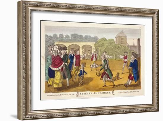 Summer Amusement, Possibly at White Conduit House, Islington, London, C1784-Robert Dighton-Framed Giclee Print