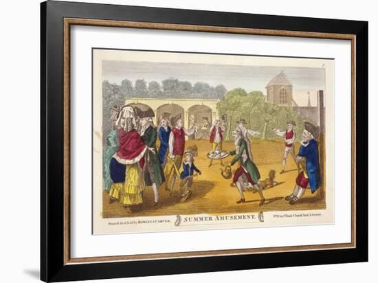 Summer Amusement, Possibly at White Conduit House, Islington, London, C1784-Robert Dighton-Framed Giclee Print