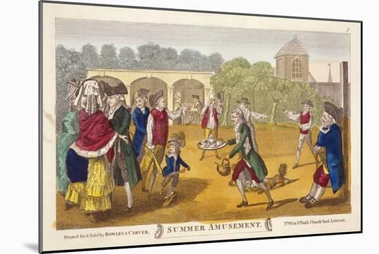 Summer Amusement, Possibly at White Conduit House, Islington, London, C1784-Robert Dighton-Mounted Giclee Print