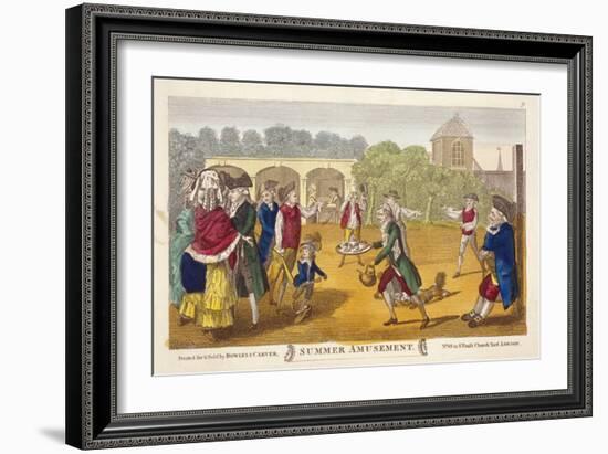 Summer Amusement, Possibly at White Conduit House, Islington, London, C1784-Robert Dighton-Framed Giclee Print