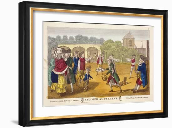 Summer Amusement, Possibly at White Conduit House, Islington, London, C1784-Robert Dighton-Framed Giclee Print