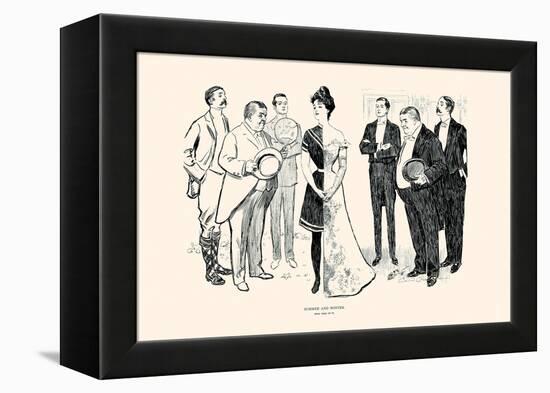 Summer And Winter-Charles Dana Gibson-Framed Stretched Canvas