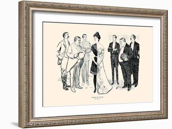 Summer And Winter-Charles Dana Gibson-Framed Art Print