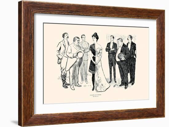 Summer And Winter-Charles Dana Gibson-Framed Art Print