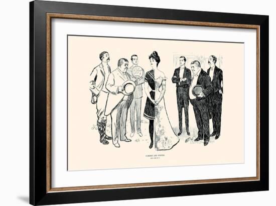 Summer And Winter-Charles Dana Gibson-Framed Art Print