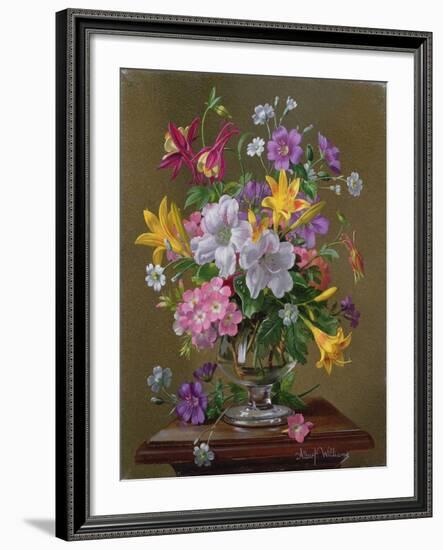 Summer Arrangement in a Glass Vase-Albert Williams-Framed Giclee Print