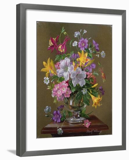 Summer Arrangement in a Glass Vase-Albert Williams-Framed Giclee Print