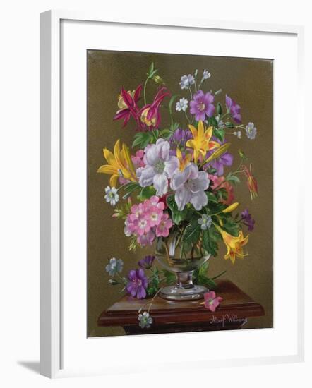 Summer Arrangement in a Glass Vase-Albert Williams-Framed Giclee Print