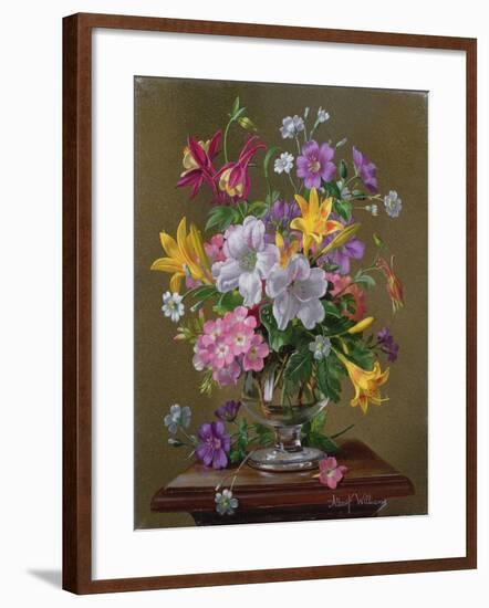 Summer Arrangement in a Glass Vase-Albert Williams-Framed Giclee Print