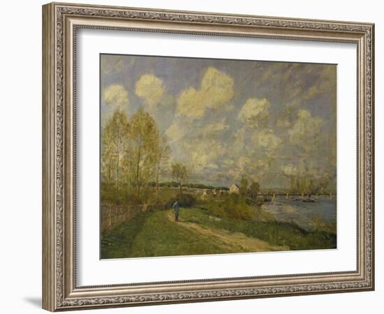 Summer at Bougival, 1876-Alfred Sisley-Framed Giclee Print