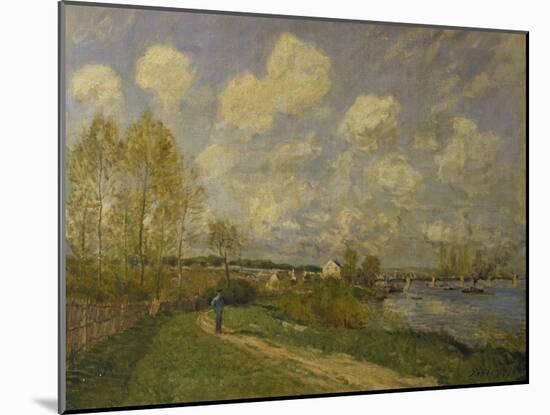 Summer at Bougival, 1876-Alfred Sisley-Mounted Giclee Print