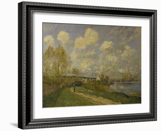 Summer at Bougival, 1876-Alfred Sisley-Framed Giclee Print