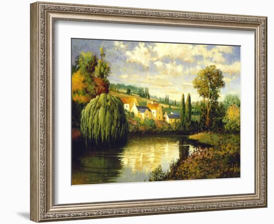 Summer at Limoux-Max Hayslette-Framed Premium Giclee Print