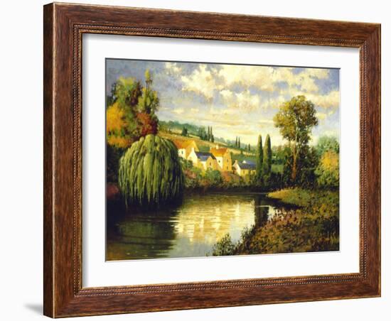 Summer at Limoux-Max Hayslette-Framed Premium Giclee Print