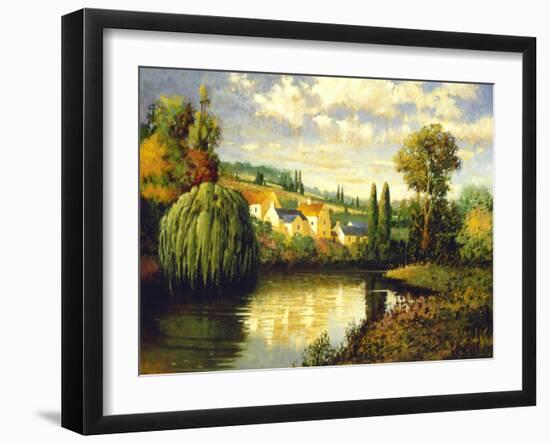 Summer at Limoux-Max Hayslette-Framed Premium Giclee Print