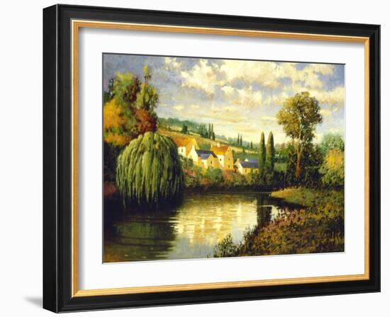 Summer at Limoux-Max Hayslette-Framed Premium Giclee Print
