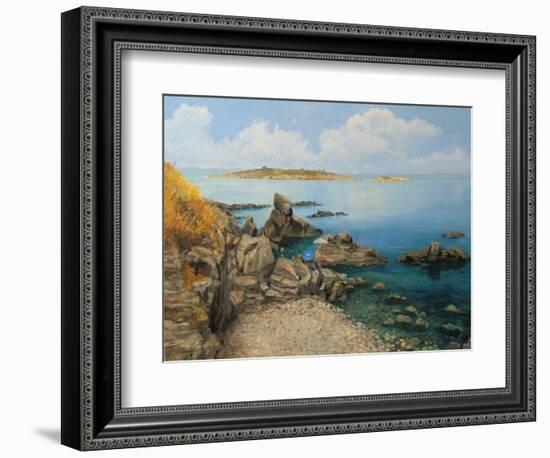 Summer At Sozopol'S Seacoast-kirilstanchev-Framed Art Print