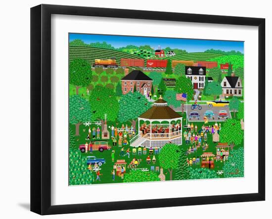 Summer Band Concert-Mark Frost-Framed Giclee Print