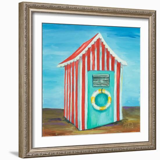 Summer Beach Cabana II-Patricia Pinto-Framed Art Print