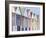 Summer Beach Huts in Focus-Assaf Frank-Framed Giclee Print