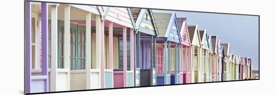 Summer Beach Huts-Assaf Frank-Mounted Giclee Print