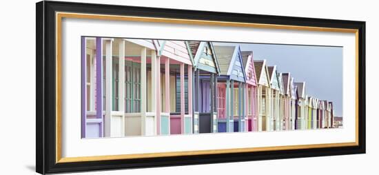 Summer Beach Huts-Assaf Frank-Framed Giclee Print