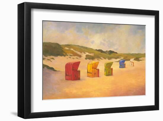 Summer Beach II-Graham Reynolds-Framed Art Print