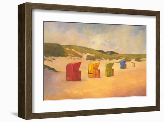 Summer Beach II-Graham Reynolds-Framed Art Print