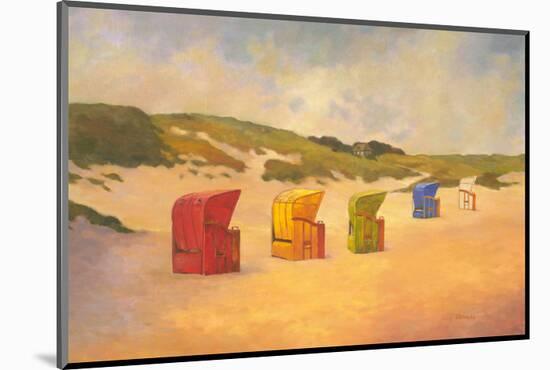 Summer Beach II-Graham Reynolds-Mounted Art Print