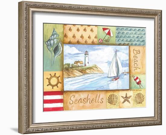 Summer Beach II-Gregory Gorham-Framed Art Print