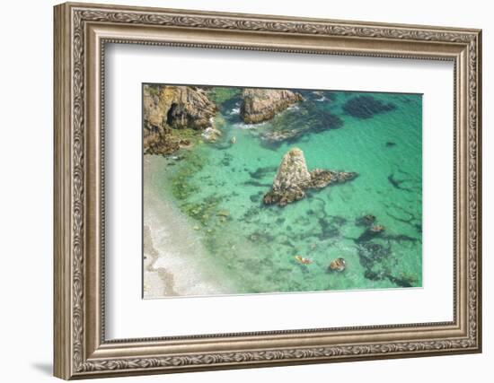 Summer beach in crozon morgat-Philippe Manguin-Framed Photographic Print