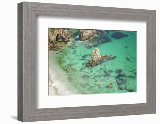 Summer beach in crozon morgat-Philippe Manguin-Framed Photographic Print