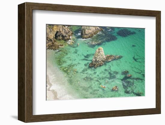 Summer beach in crozon morgat-Philippe Manguin-Framed Photographic Print