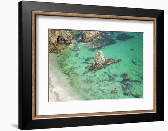 Summer beach in crozon morgat-Philippe Manguin-Framed Photographic Print