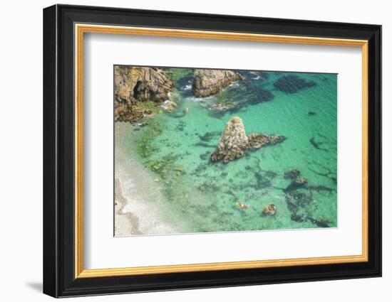 Summer beach in crozon morgat-Philippe Manguin-Framed Photographic Print