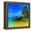 Summer Beach Tropical Landscape-SergWSQ-Framed Premier Image Canvas